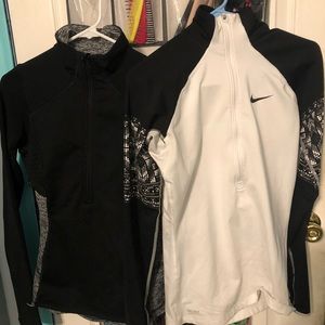 Nike zip up Dri-fit & champion zip up